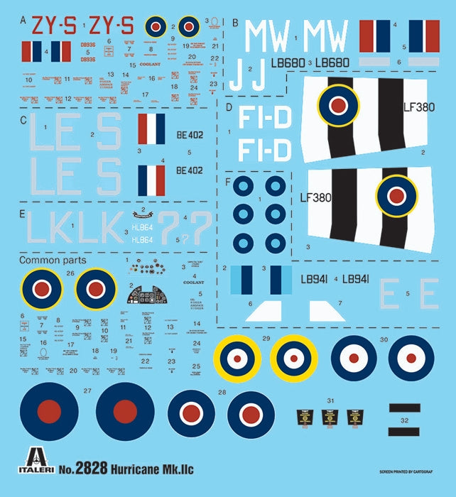 Italeri 2828 Hurricane Mk. IIC 1/48 – obrázek 8