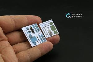 Quinta Studio QD72060 Su-35S 3D-Printed &amp;amp; colored Interior on decal paper (GWH) 1/72 – obrázek 5