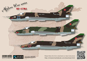 Quinta Studio MMD48005 Decal Su-17M4 (Afghan war series) 1/48