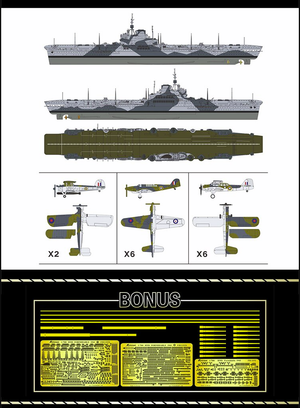 FlyHawk Model FH1152S HMS Formidable 1941 Deluxe Edition 1/700 – imagen 4