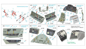 Quinta Studio QD32074 Me 262B1a/U-1 3D-Printed &amp;amp; colored Interior on decal paper (Revell) 1/32 – Bild 2