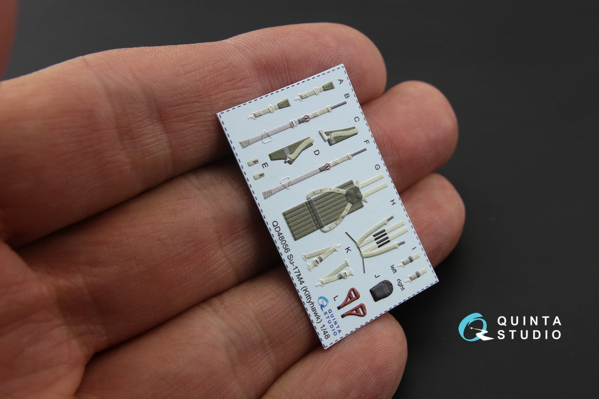 Quinta Studio QD48056 Su-17M4/22M4 3D-Printed colored Interior on decal paper (for KittyHawk kit) 1/48 – image 2