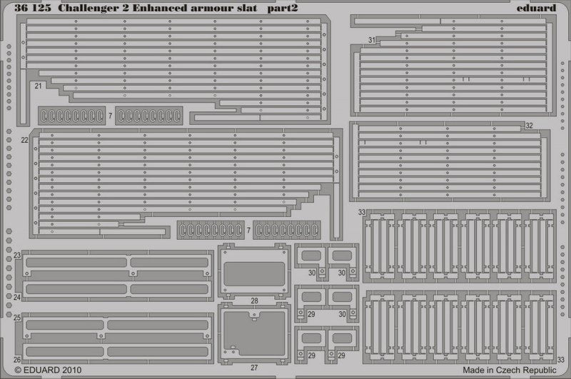 Eduard 36125 Challenger 2 Enhanced armor slat 1/35 Trumpeter – image 2