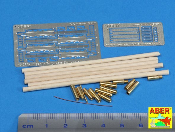 Aber 16025 Barrel cleaning rods with brackets for Tiger I – early/late 1/16 – image 2
