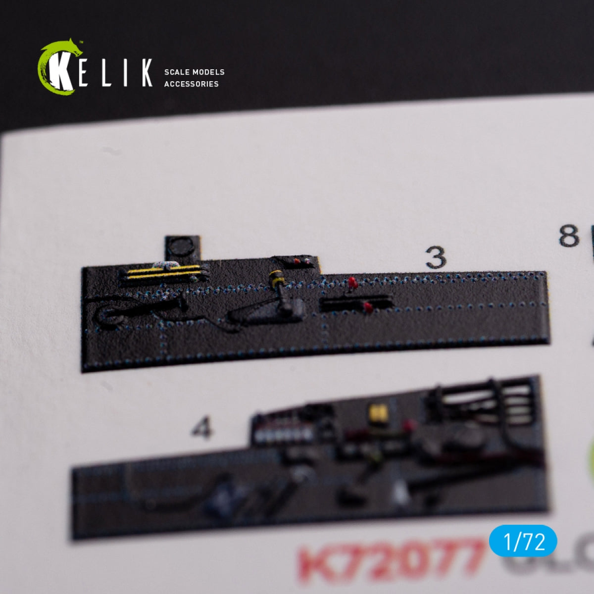 KELIK K72077 Gloster Meteor F.8 interior 3D decals for Airfix kit 1/72 – Bild 6