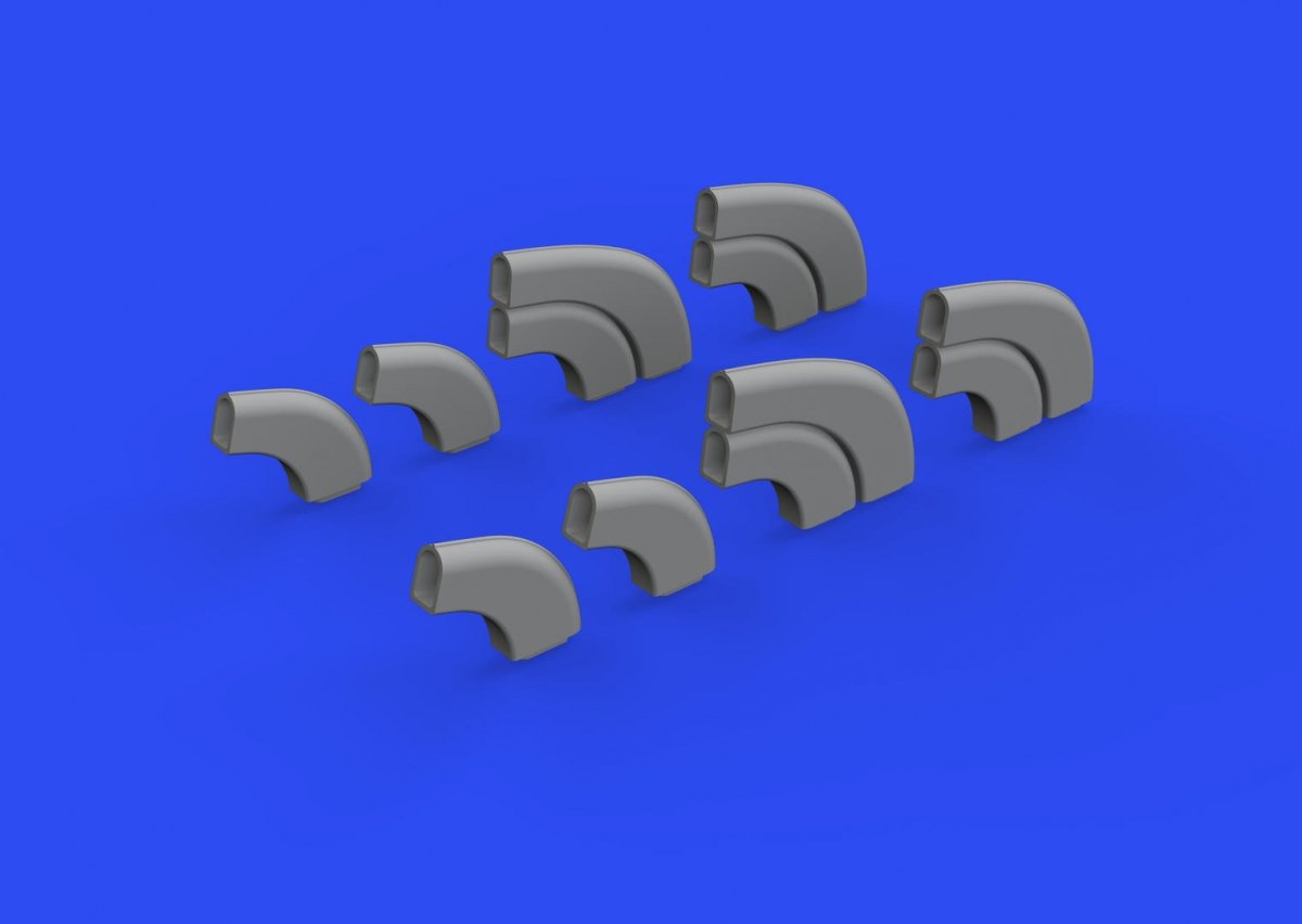 Eduard 648805 Yak-9D exhaust stacks PRINT ZVEZDA 1/48 – Bild 4