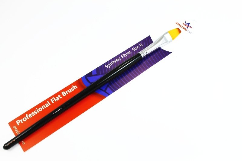 Amazing Art 13043 SYNTHETIC BRUSH FLAT 8 – Bild 2