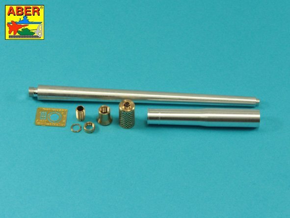Aber 35L-264 Barrel with muzzle brake for German Krupp 12.8cm PAK 44 anti-tank gun (Great Wall) 1/35