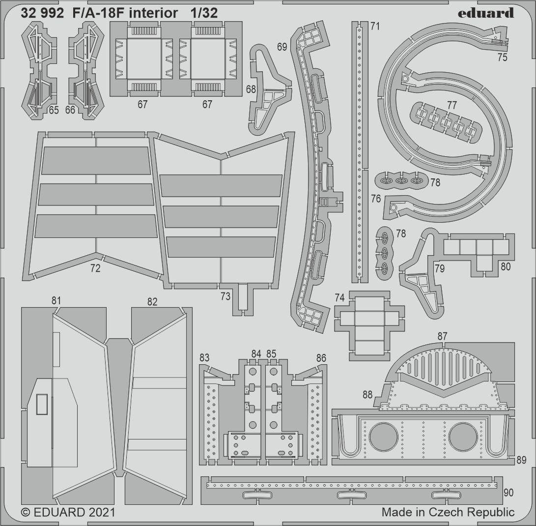 Eduard 32992 F/ A-18F interior REVELL 1/32 – image 2