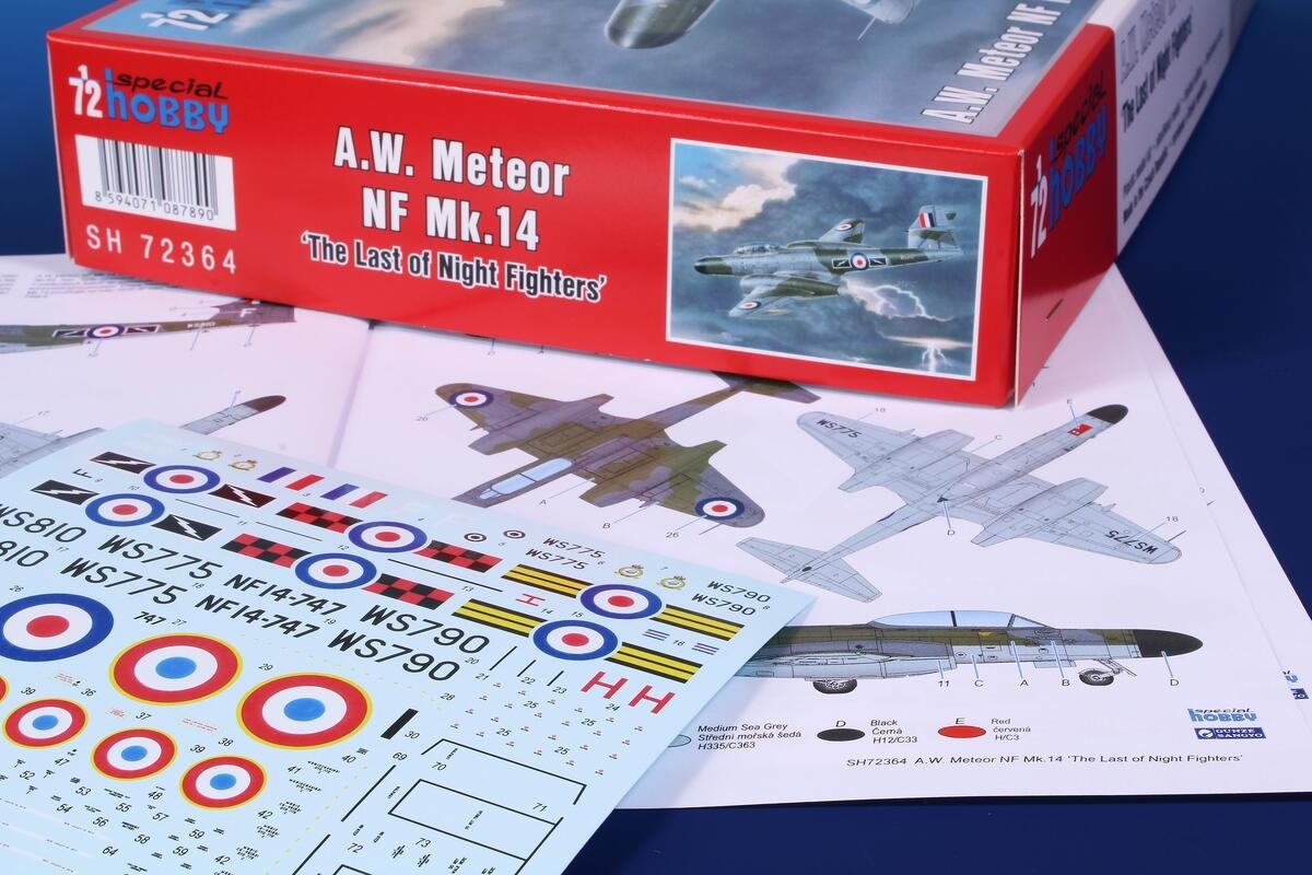 Special Hobby 72364 AW Meteor NF Mk.14 &amp;#39;The Last of Night Fighters&amp;#39; 1/72 – imagen 2