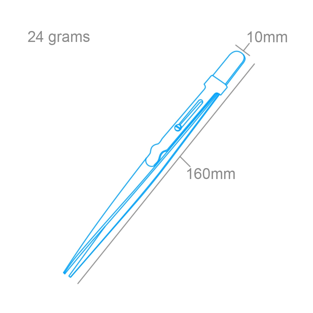 Modelcraft PTW1093-FR Fine Serrated Locking Stainless Steel Tweezers – image 2
