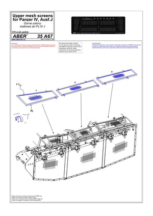 Aber 35A067 Upper skirts for Panzer IV, Ausf.J (1/35) – image 4
