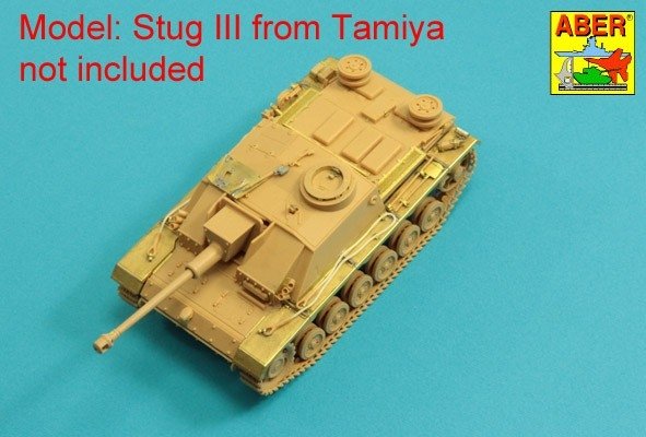 Aber 48A31 Grilles for Pz.Kpfw. III &amp;amp; Stug III Fit to Tamiya models: 32540; 32524; 32525; 32543; 1/48 – Bild 13