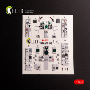 Kelik K48131 Tornado IDS - interior 3D decals for Italeri kit 1/48