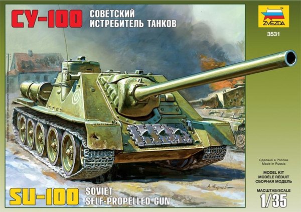 Zvezda 3531 SU-100 Soviet self-propelled gun 1/35