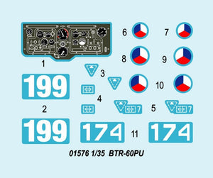 Trumpeter 01576 BTR-60P BTR-60PU 1/35 – immagine 3
