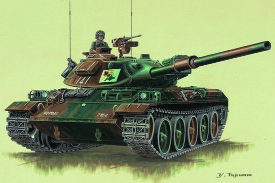 Trumpeter 07218 JAPAN TYPE74 TANK 1/72 – image 2