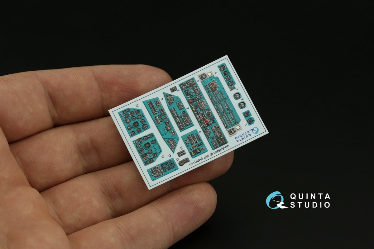 Quinta Studio QD48380 Mi-8MT 3D-Printed &amp;amp; colored Interior on decal paper (AMK) 1/48 – image 7