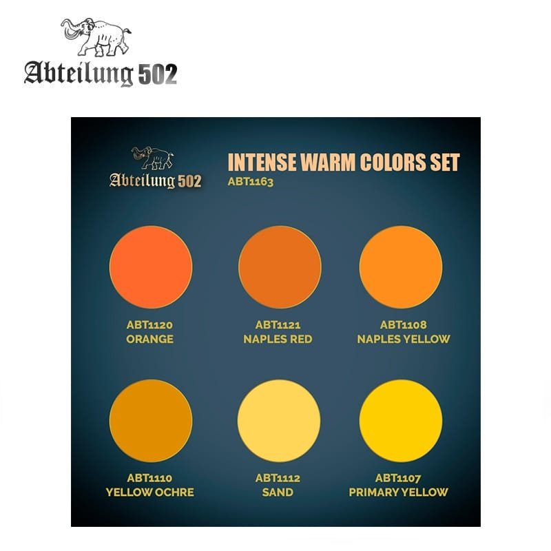502 Abteilung ABT1163 – INTENSE WARM COLORS SET (6pcs) – Bild 2