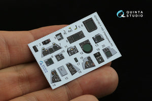 Quinta Studio QD48180 F-14D 3D-Printed &amp;amp; colored Interior on decal paper (Hasegawa) 1/48 – image 9