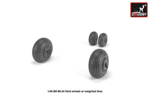 Armory Models AW48031 Mil Mi-24 Hind wheels w/ weighted tires 1/48 – image 4