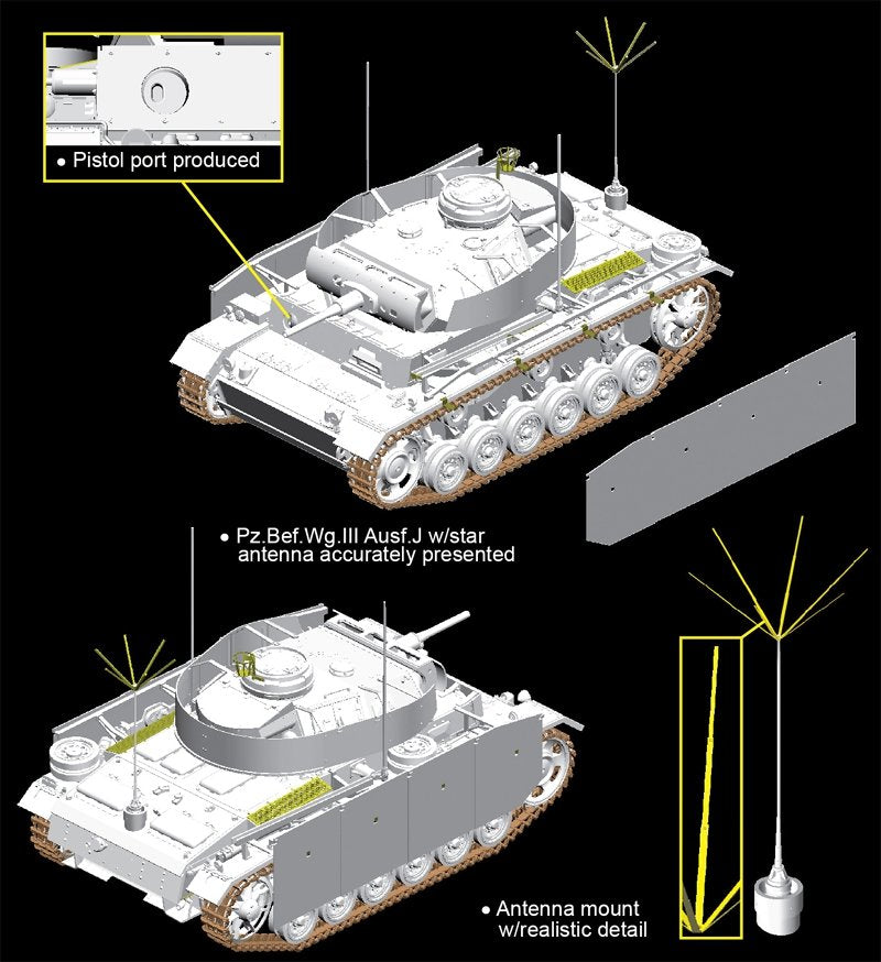 Dragon 6570 Pz.Bef.Wg.III Ausf.J w/Schurzen 1/35 – image 2