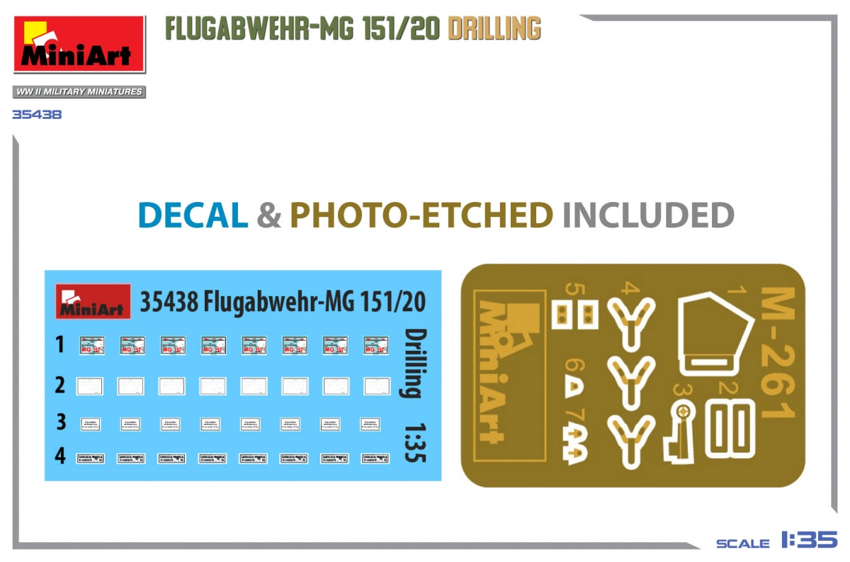 MiniArt 35438 FLUGABWEHR-MG 151/20 DRILLING 1/35 – obrázek 2