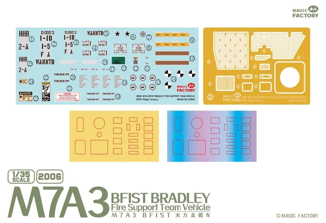 Magic Factory 2006 M7A3 BFIST Bradley Fire Support Team Vehicle 1/35 – obrázek 9