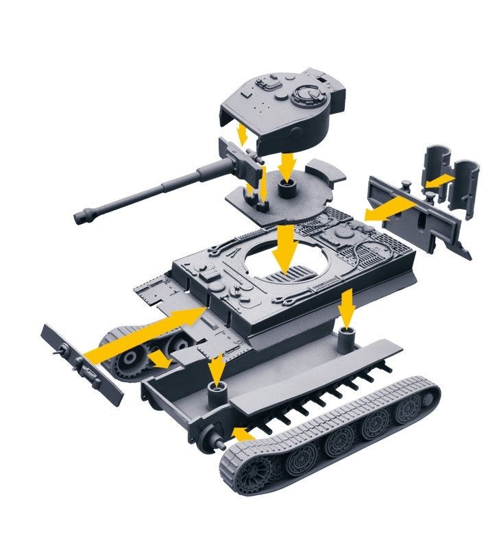 Italeri 34103 TIGER - WoT - Easy to Build 1/72 – immagine 2