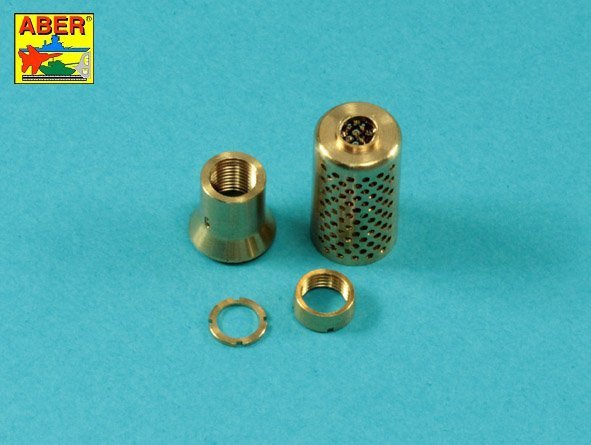 Aber 35L-264 Barrel with muzzle brake for German Krupp 12.8cm PAK 44 anti-tank gun (Great Wall) 1/35 – imagen 7