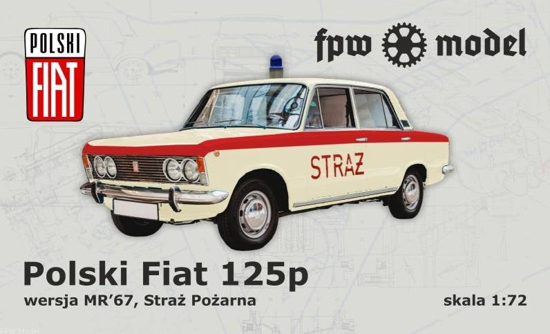 FPW Model 72603 Fiat 125p, MR67, Fire Department 1/72