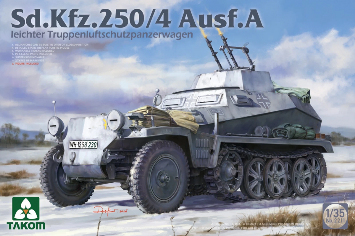 Takom 2211 Sd.Kfz.250/4 Ausf. A Leichter Truppenluftschutzpanzerwagen 1/35