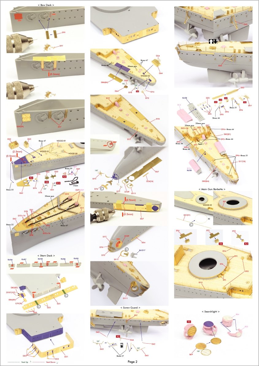 Pontos 35033F1 ADMIRAL GRAF SPEE 1939 Detail Up Set 1/350 – obrázek 17