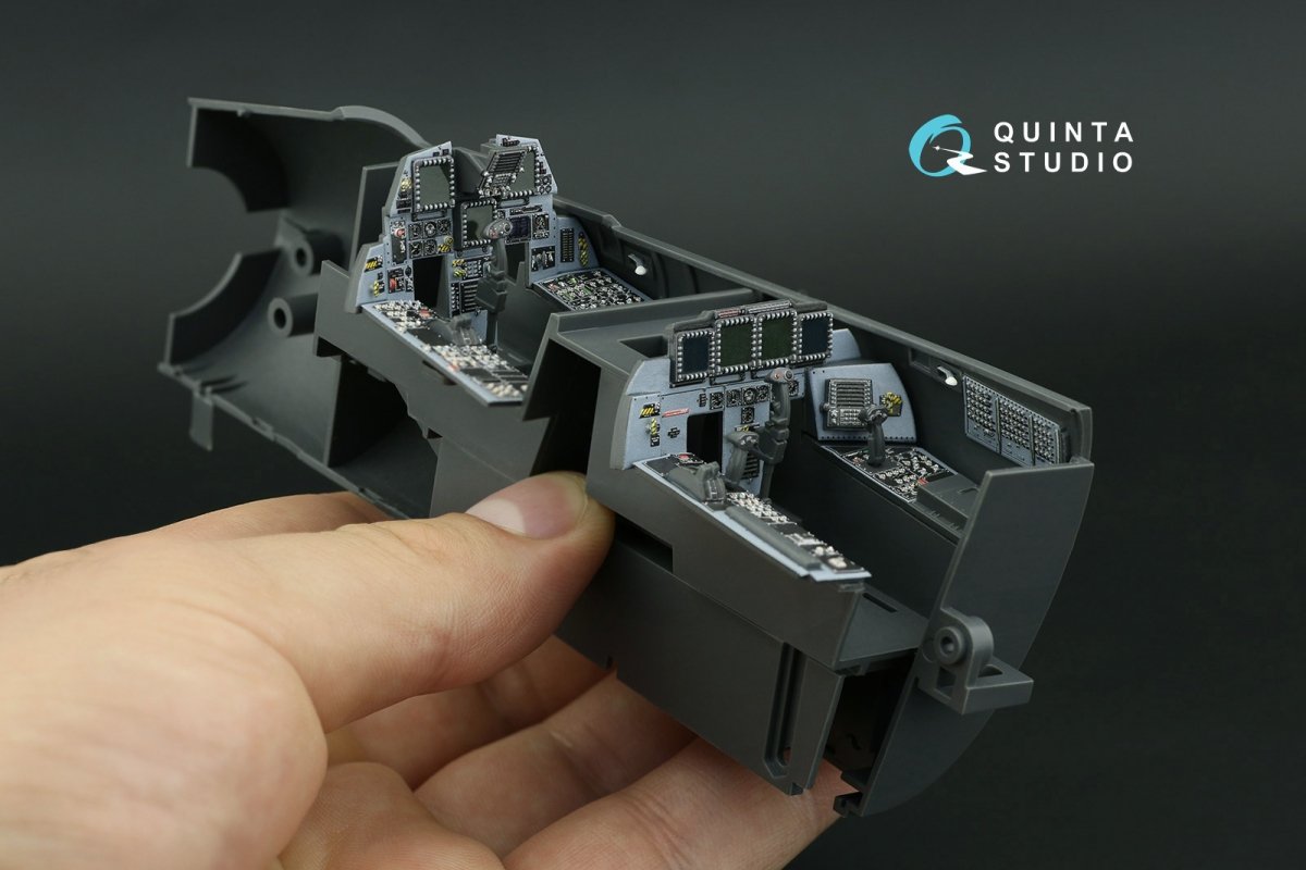 Quinta Studio QD32119 F-15E 3D-Printed &amp;amp; colored Interior on decal paper (Tamiya) 1/32 – Bild 6