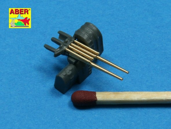 Aber 350L-37 Set of 8 pcs 127 mm barrels with recoil for Japan ships 1/350 – image 5