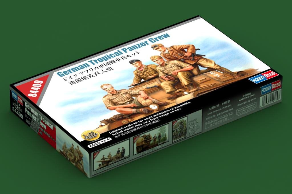 Hobby Boss 84409 German Tropical Panzer Crew 1/35 – immagine 2