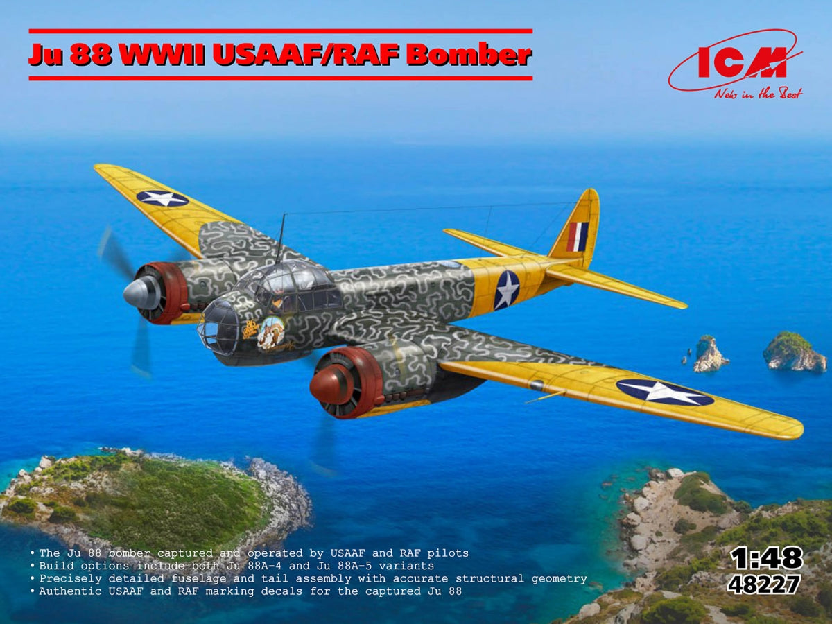 ICM 48227 Ju 88 WWII USAAF/RAF Bomber 1/48 – Bild 2