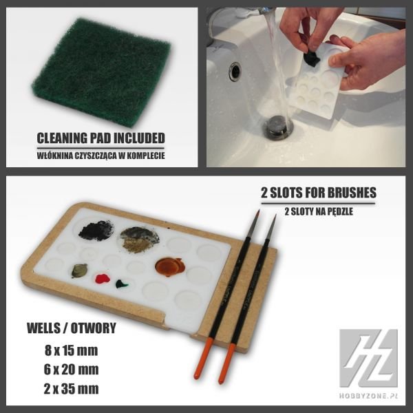 Hobby Zone HZ-pm1 Acrylic Painting Palette – image 2