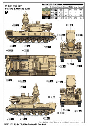 Trumpeter 01093 ZPRK DB 96K6 Pantsir-S1 (Tracked) 1/35 – Bild 3