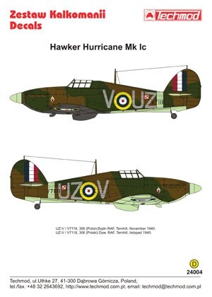 Techmod 24004 - Hawker Hurricane Mk I 1/24 – immagine 2