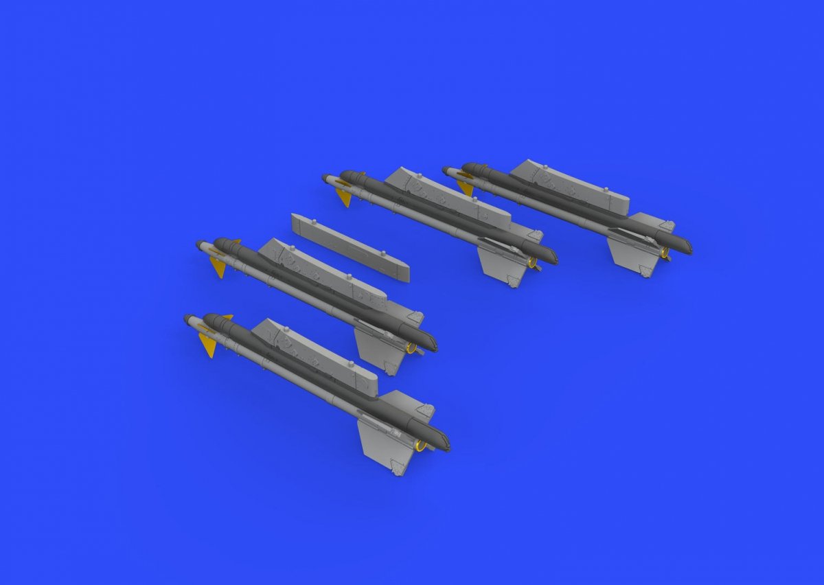 Eduard 672188 R-13M missiles w/ pylons for MiG-21 1/72 – obrázek 3