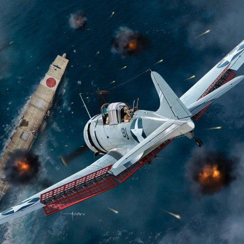 Academy 12345 USN SBD-3 "Battle of Midway" 1/48