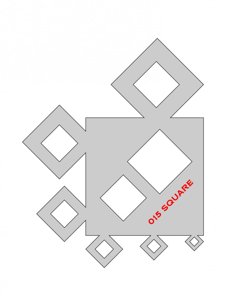 Paint Forge PFST015L STENCIL - SQUARE