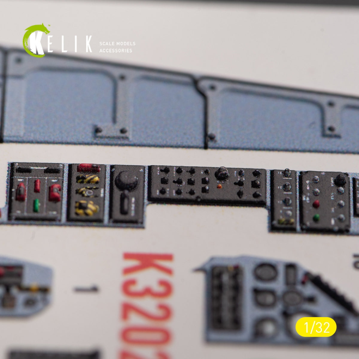 KELIK K32024 Mirage 2000C - interior 3D decals for Kitty Hawk/Zimi models kit 1/32 – image 11