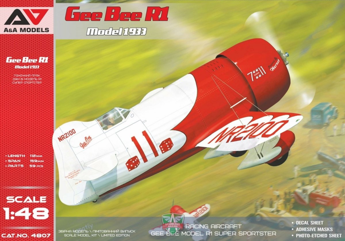 A&amp;A Models 4807 Gee Bee R1 Model 1933 1/48