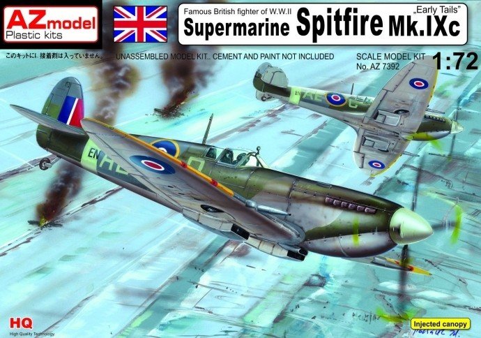 AZ Model AZ7392 Supermarine Spitfire Mk.IXc "Early tails" (1/72)