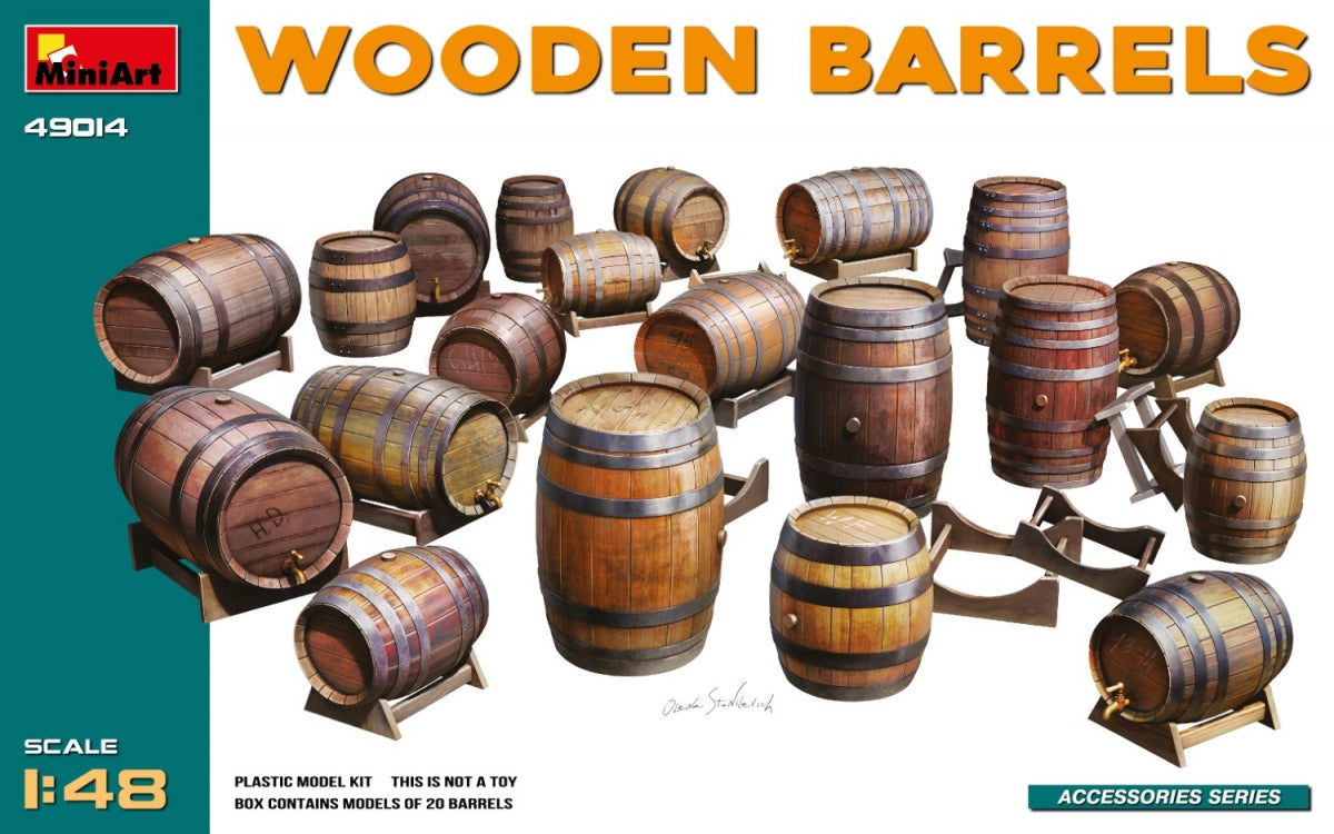 MiniArt 49014 BARILS EN BOIS 1/48