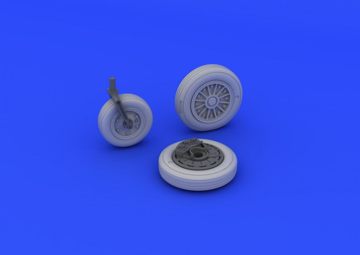 Eduard 648213 A-4E wheels early 1/48 (EDUARD, HASEGAWA) – Bild 3