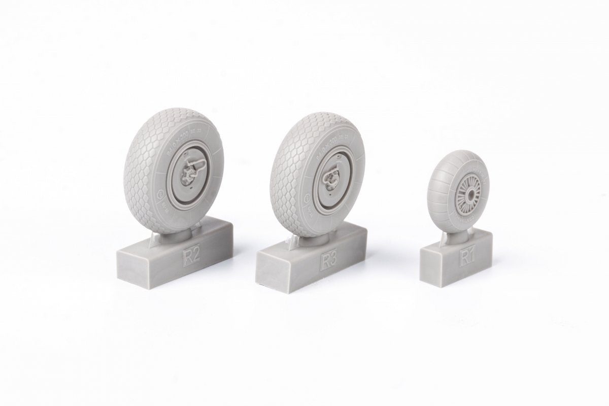 Eduard 648687 Ar 234B wheels HOBBY 2000, HASEGAWA 1/48 – Bild 4