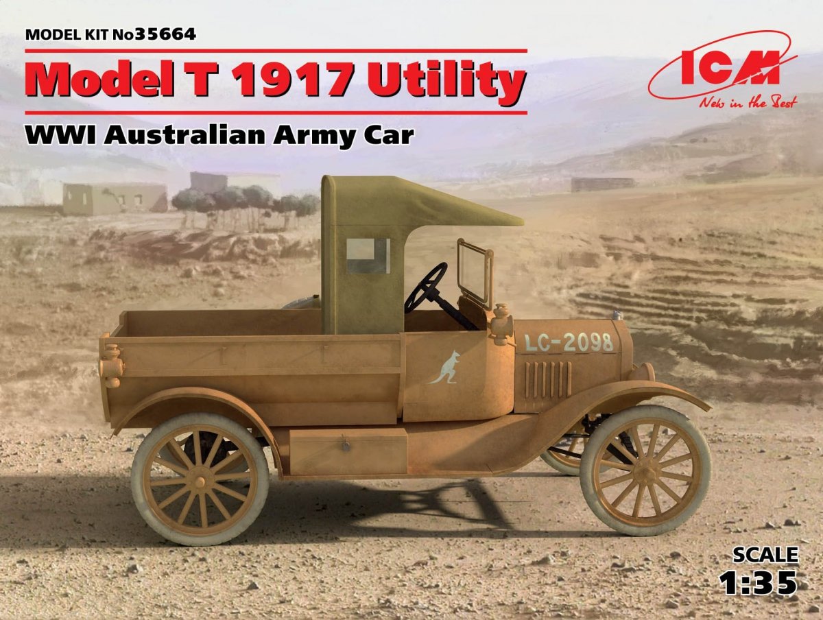 ICM 35664 Modèle T 1917 Véhicule utilitaire de l'armée australienne de la Première Guerre mondiale (1/35)